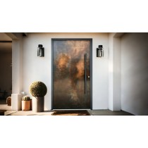 Armored Cast Aluminum Door with UV Transfer Finish for Villas & Commercial Projects