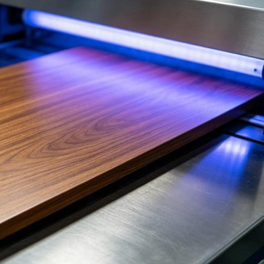 Armored UV transfer texture finish for aluminum entrance doors