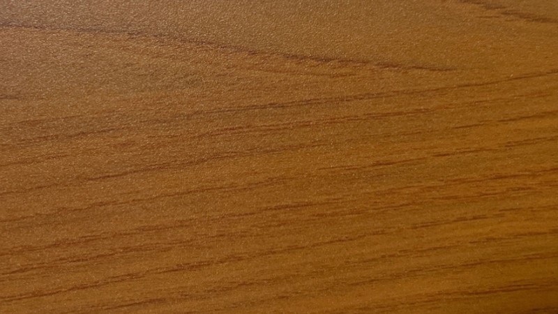 Red oak UV transfer texture for aluminum door surface