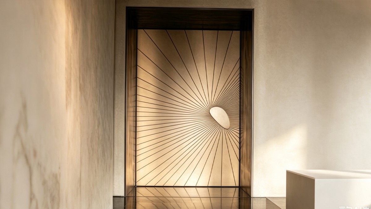 Sunken engraving door sample 8