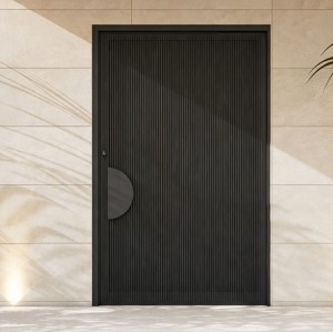 Sunken Engraving Cast Aluminum Door Panel for Villas & Commercial Projects