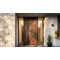 Relief Engraved Cast Aluminum Entry Door | Custom CNC Pattern