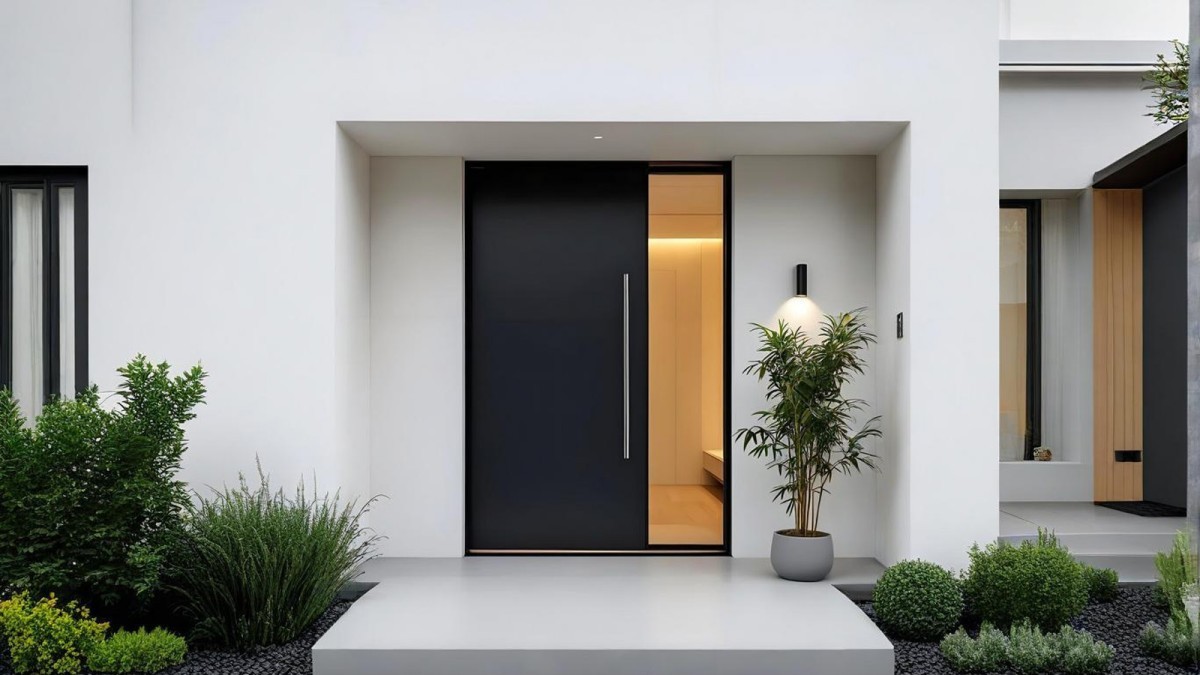 Automotive-grade fluorocarbon baking paint on Korean-style stainless steel flat panel door