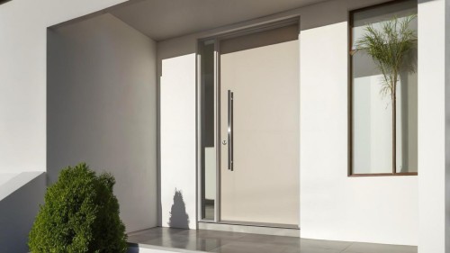 Korean Stainless Steel Flat Panel Door | Fluorocarbon Finish