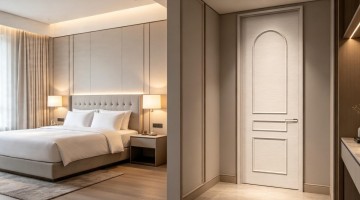 Custom Paint Free Moulding Line Interior Wooden Door