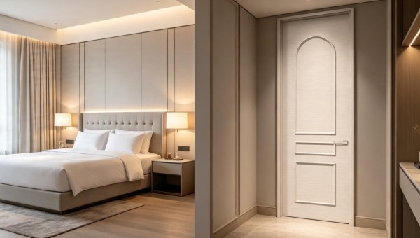 Custom Paint Free Moulding Line Interior Wooden Door