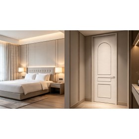 Custom Paint Free Moulding Line Interior Wooden Door