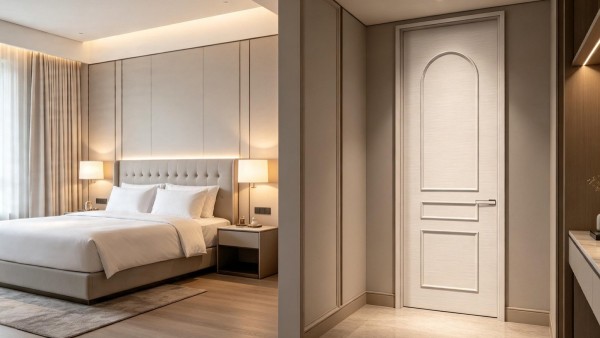 Custom Paint Free Moulding Line Interior Wooden Door