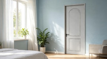 Custom Synchronized Embossed Paint Free Interior Door