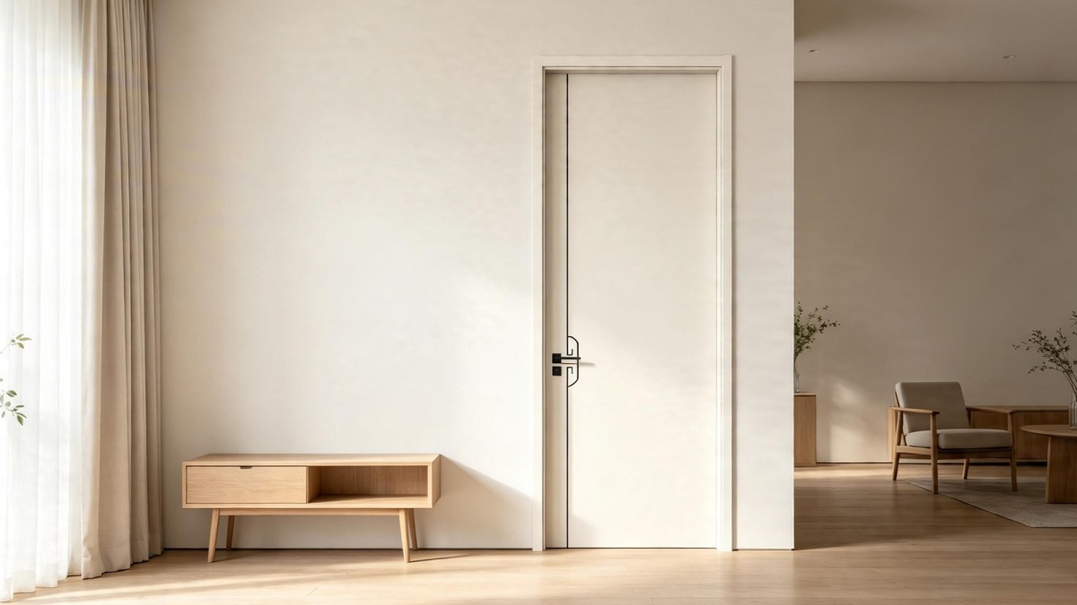 Micro inlay paint-free interior wood door view 2