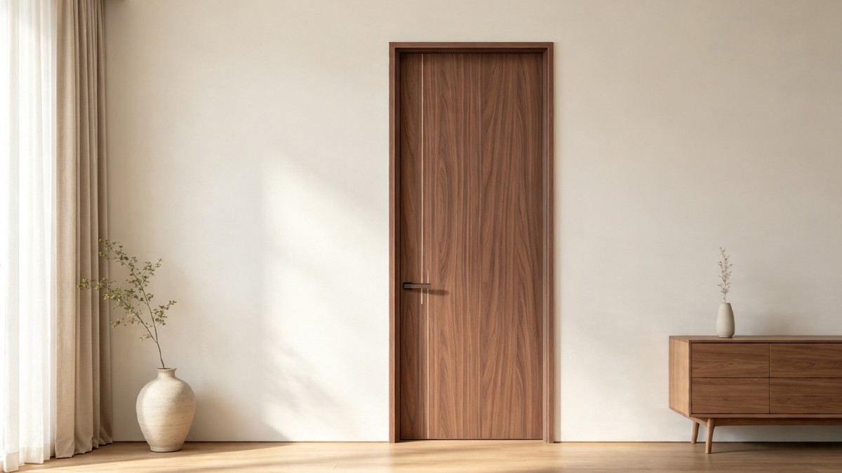 Micro inlay paint-free interior wood door view 4