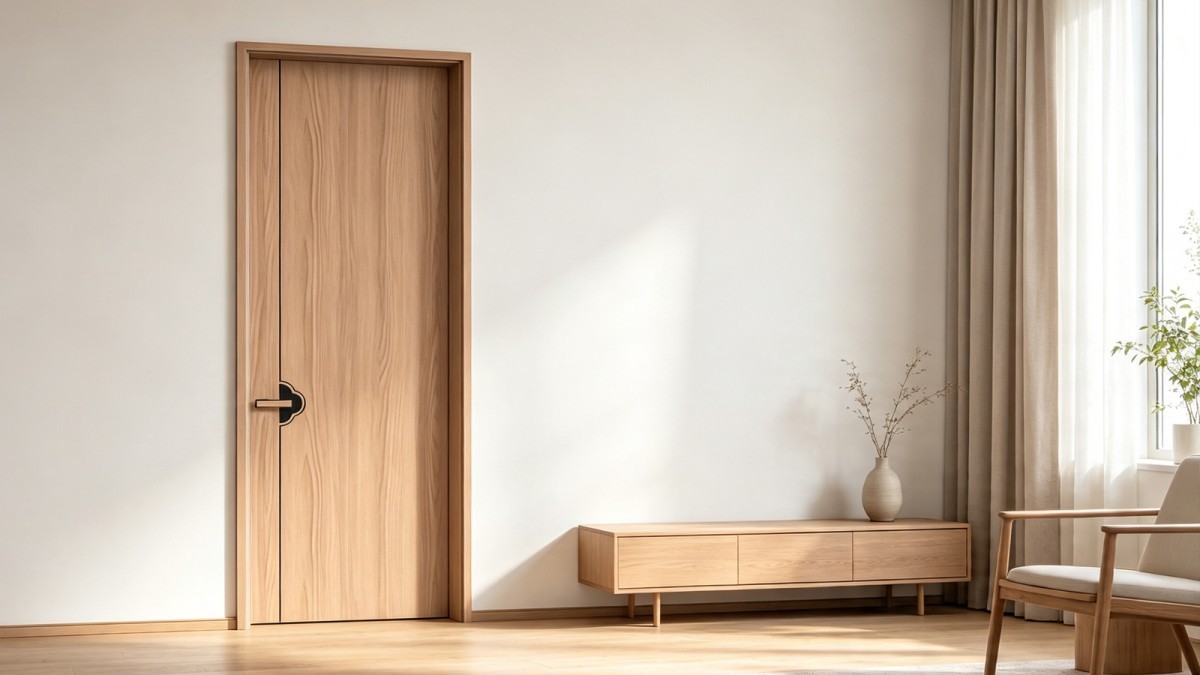 Micro inlay paint-free interior wood door view 5
