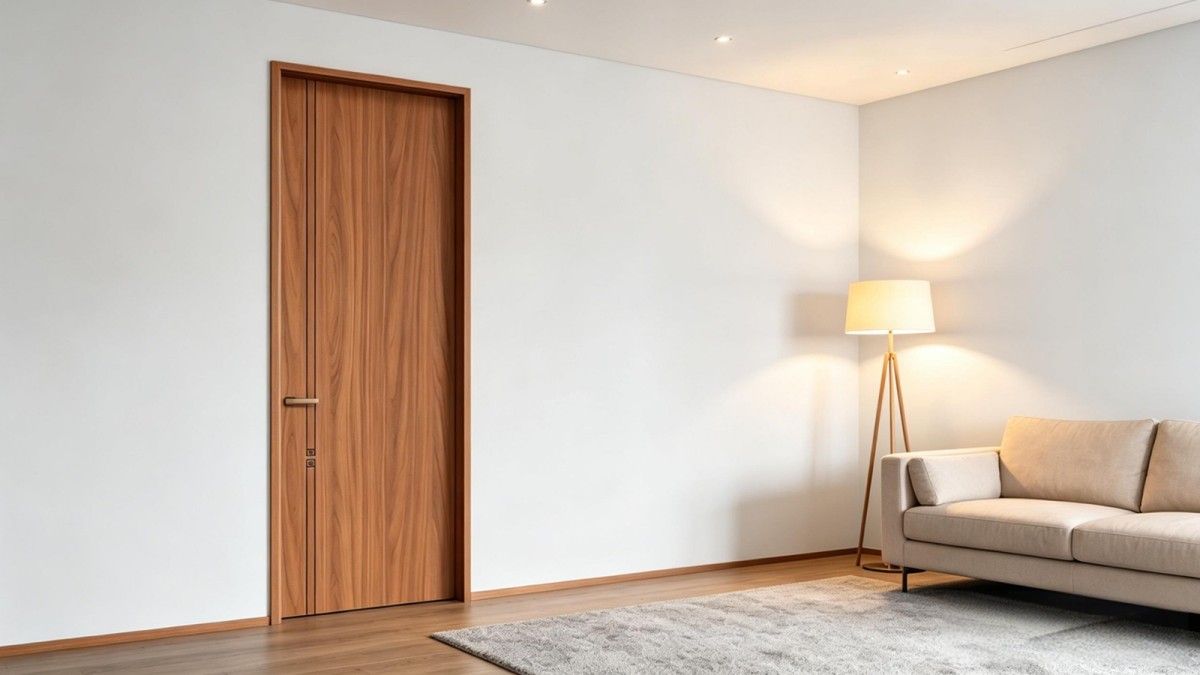 Micro inlay paint-free interior wood door view 7
