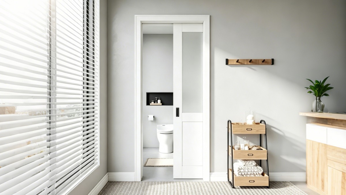 YE12 and YE11 high-end pocket door installation view