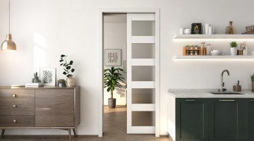 Micro-Gap Pocket Door With Concealed Hardware