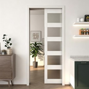 Micro-Gap Pocket Door With Concealed Hardware