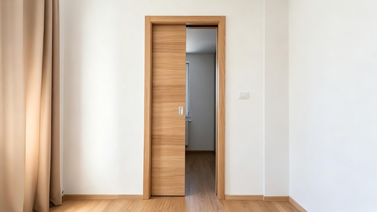 YE12 and YE11 micro-gap pocket door finished effect