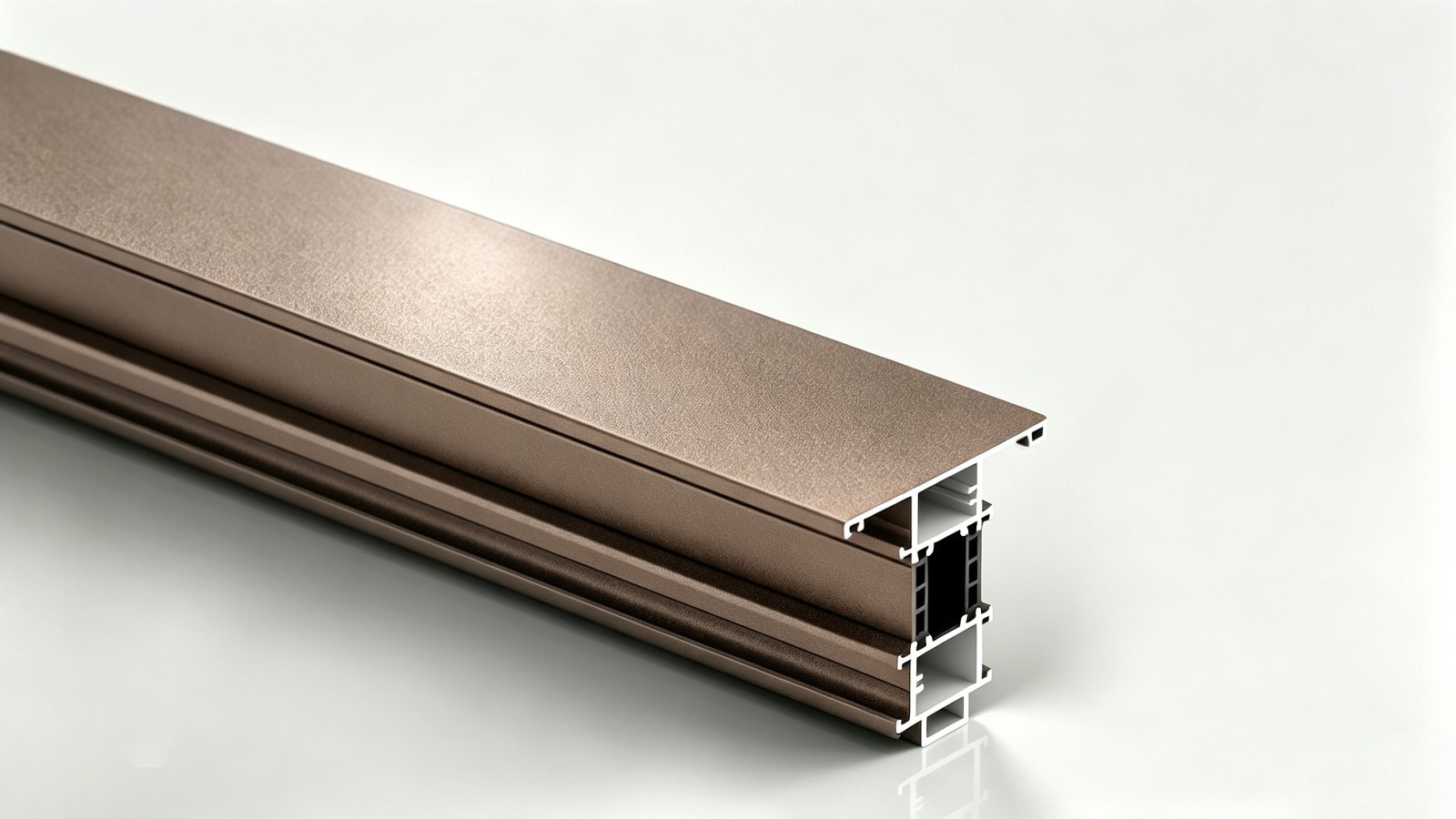 Metallic Coffee architectural aluminum window finish