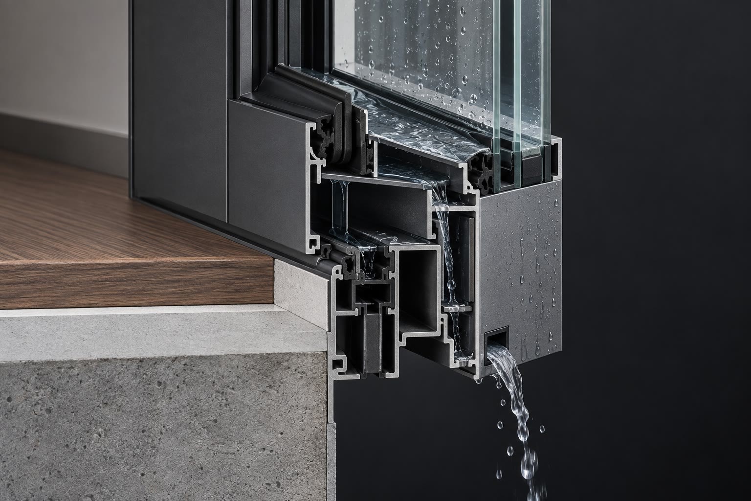BC-118 and BC-120 concealed floor-drain water management structure