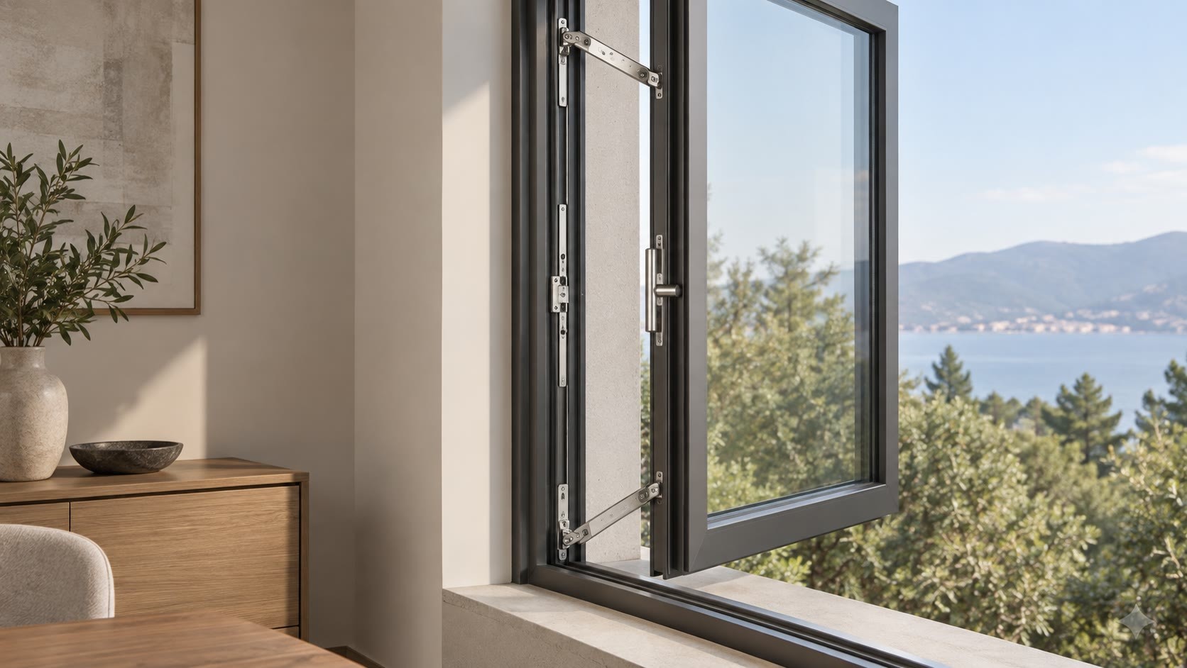 BC-115, BC-118 and BC-120 thermal-break casement window hardware system