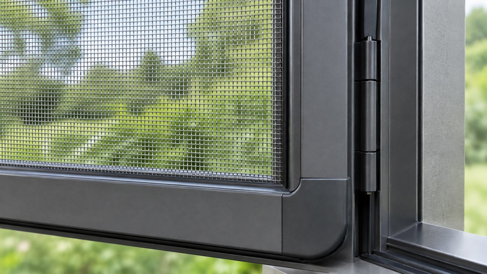 BC-115 integrated stainless-steel security screen configuration