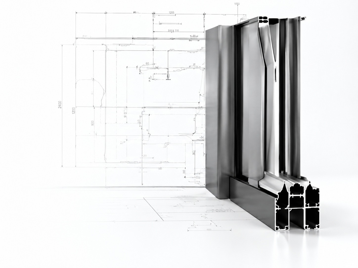 Aluminum profiles and engineering drawings for ODM