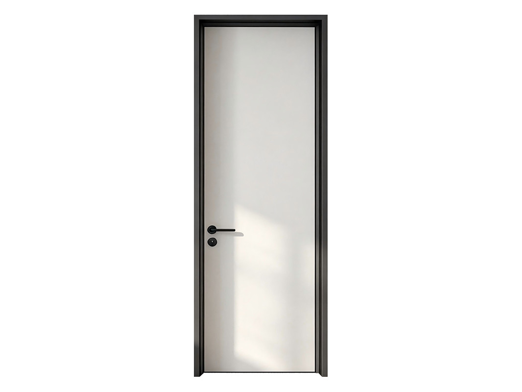 Flush Aluminum-Wood Door with HPL Finish