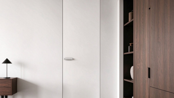 Synchronous Texture Aluminum Frame Wood Door
