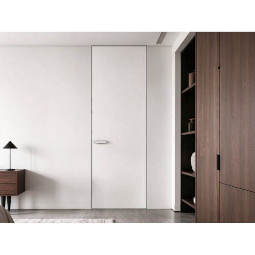 Synchronous Texture Aluminum Frame Wood Door