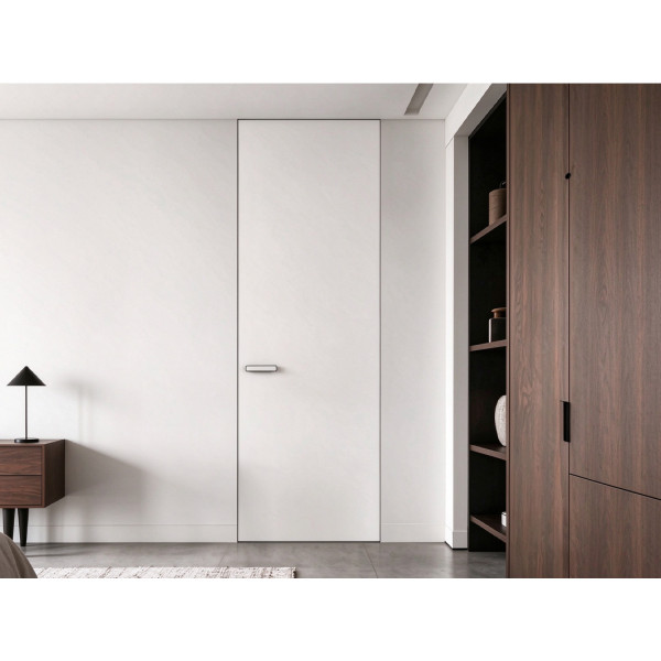 Synchronous Texture Aluminum Frame Wood Door