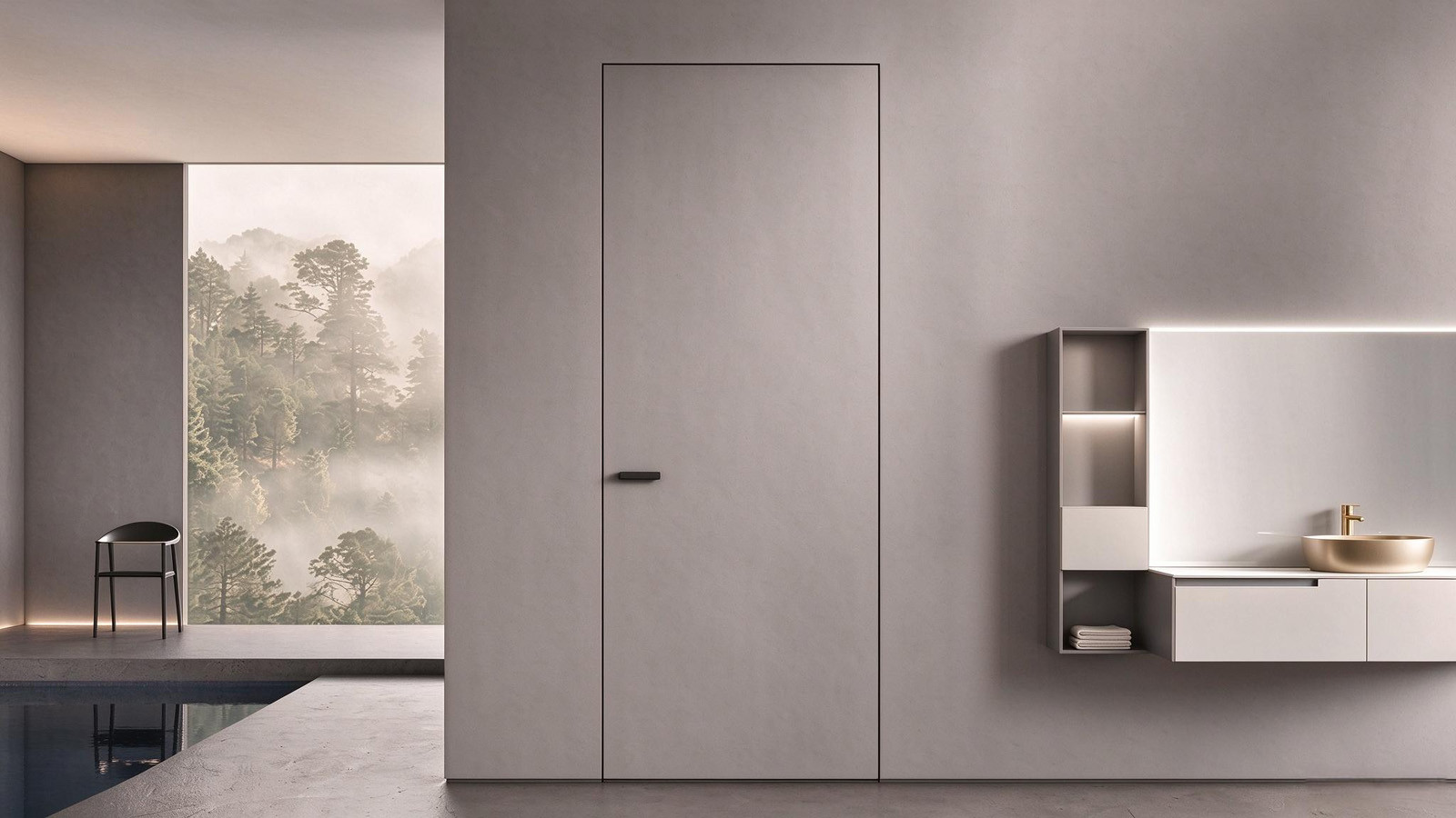 54 Plaster-In Frameless Concealed Door