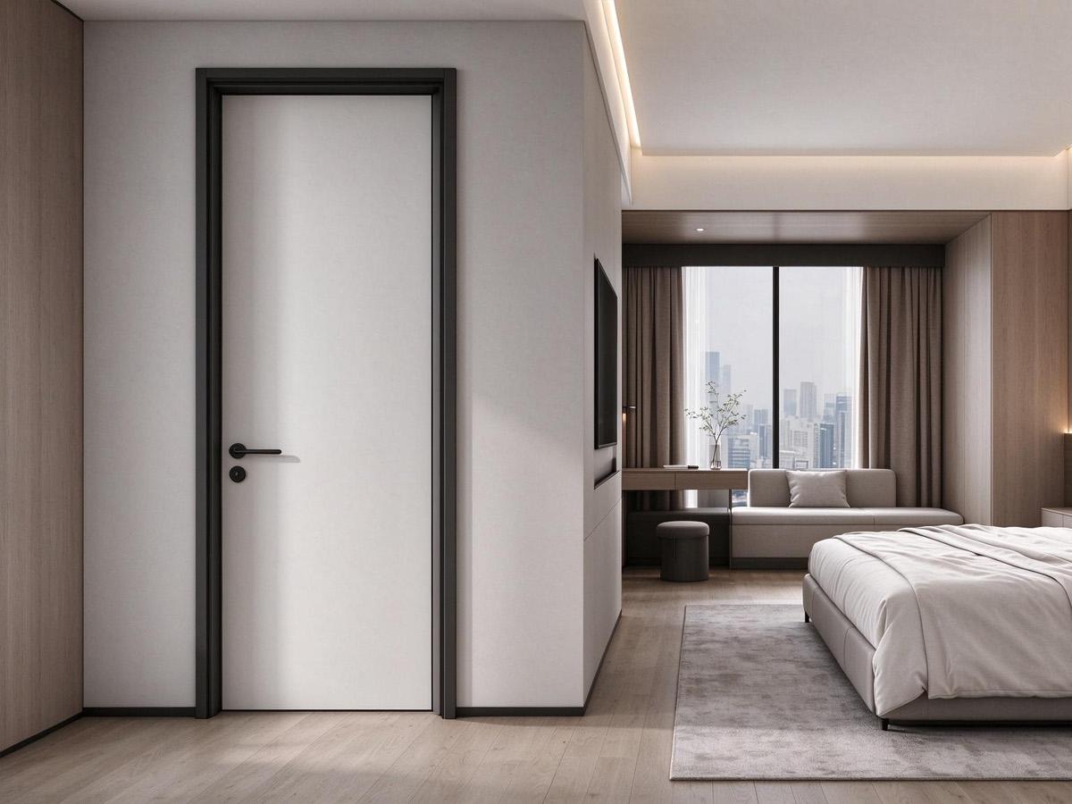 Hotel Guest Room and Master Bedroom Aluminum-Wood Swing Door
