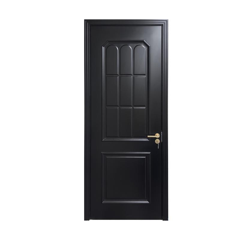 Dark door finish detail