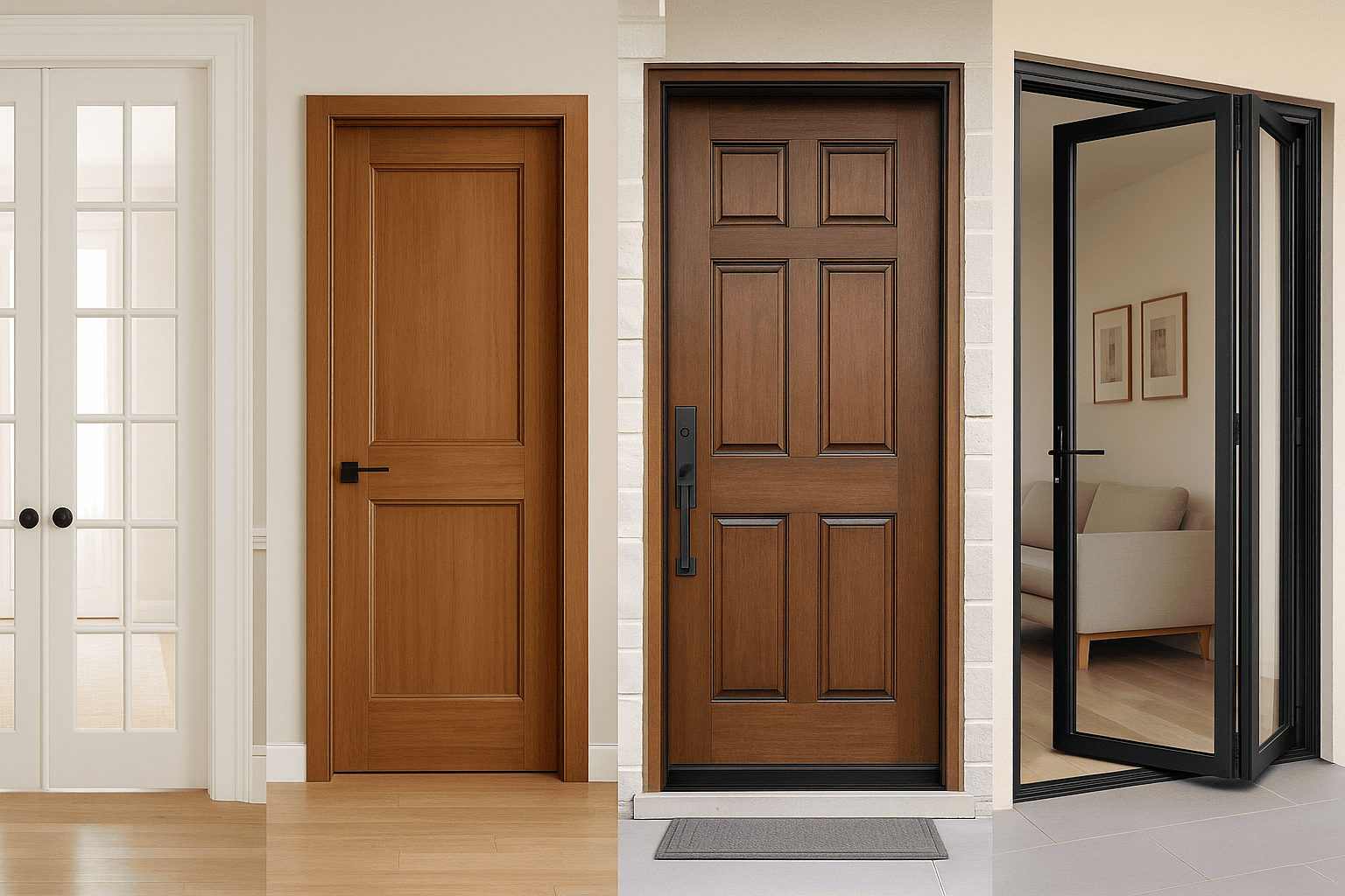 Custom door series: a full range of French, entry, interior and folding doors