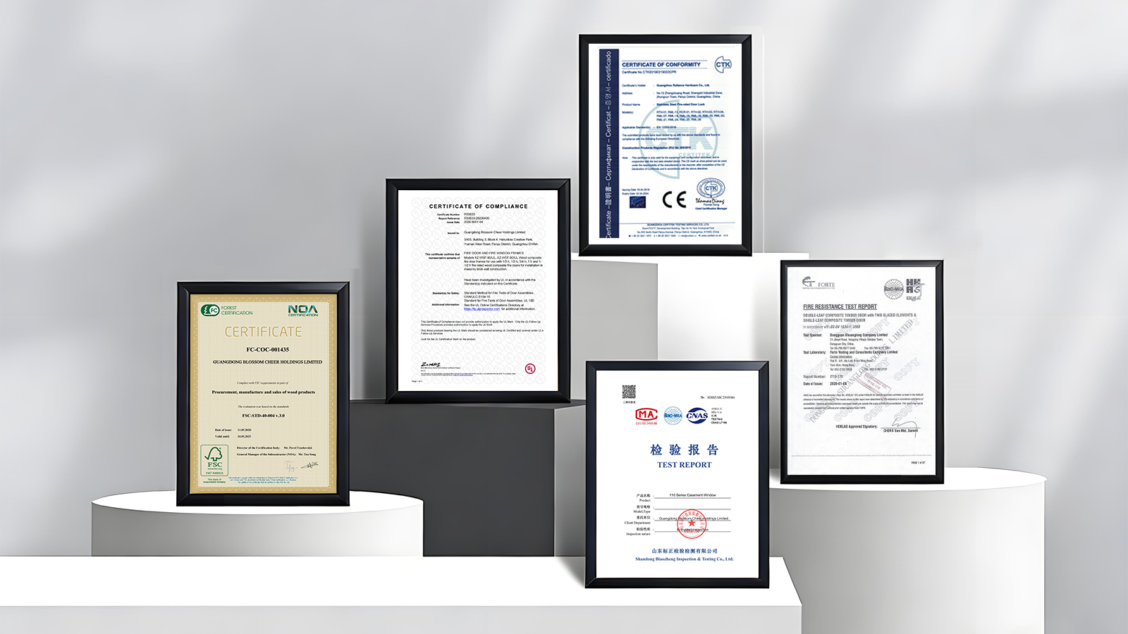 Door and Window Certificate