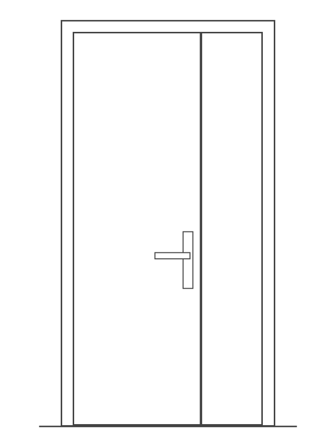Double Unequal Door