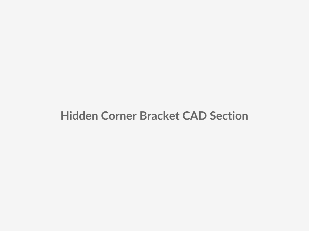 CAD sectional detail placeholder showing hidden aluminum corner brackets, glue-injected structural reinforcement, and internal profile strengthening inside a full-view aluminum glass garage door frame