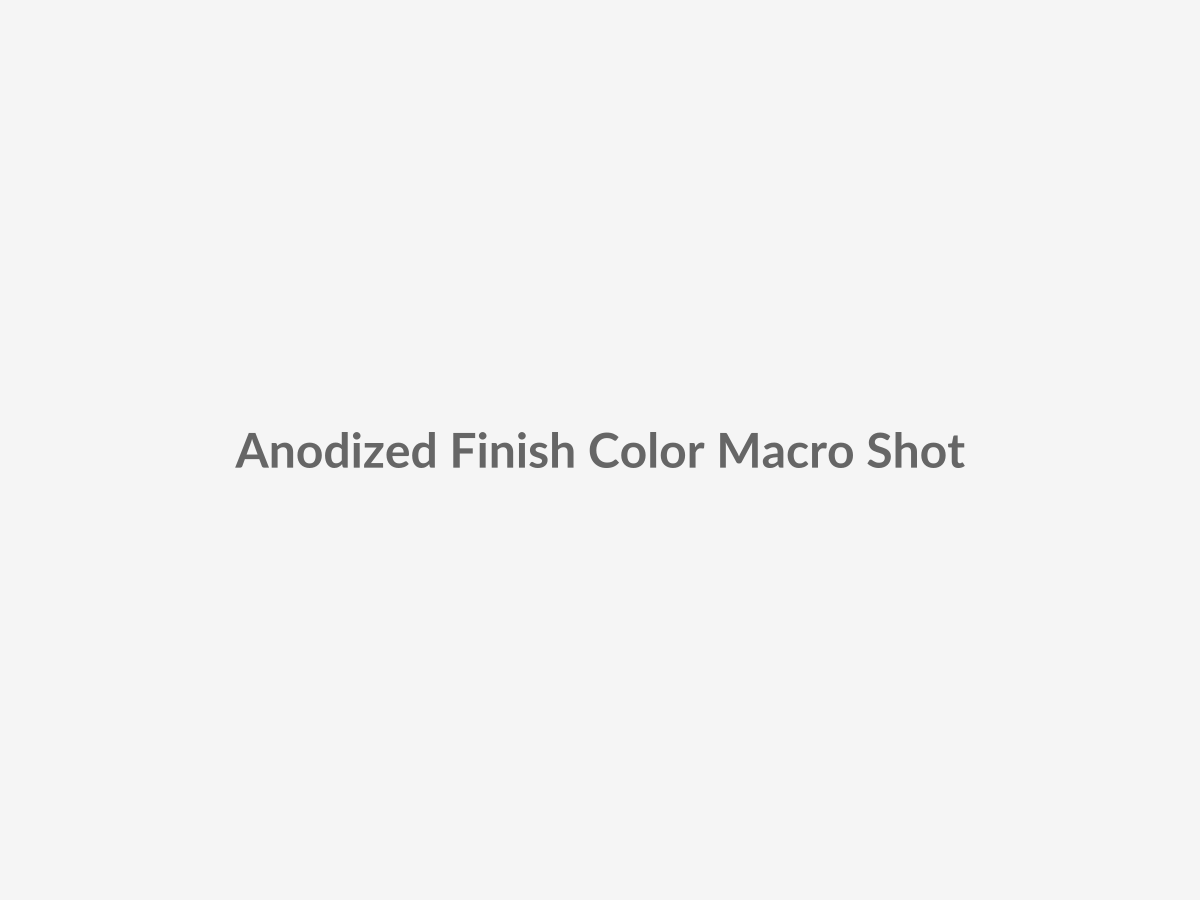 Macro finish sample placeholder showing anodized aluminum color swatches under natural daylight, highlighting surface texture, color depth, and premium metal finish quality