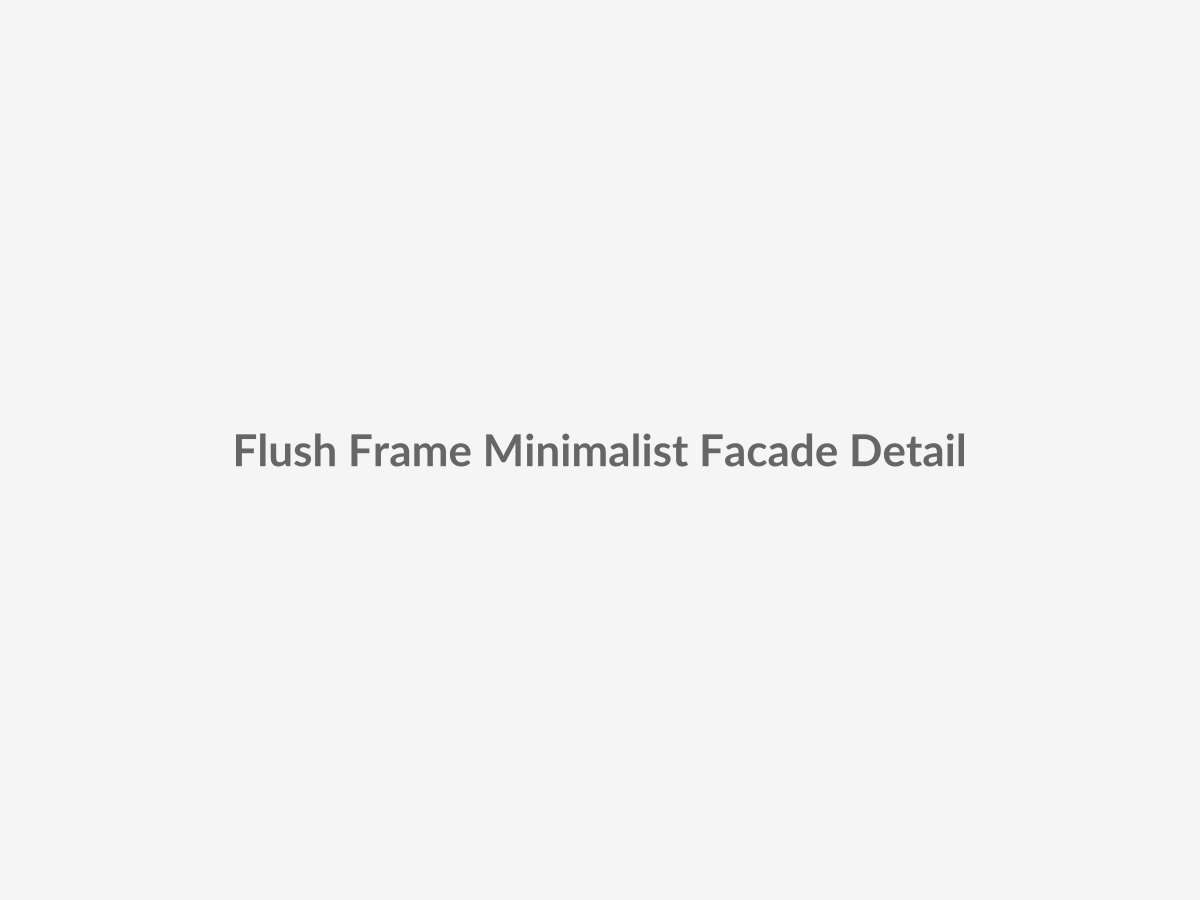 High-resolution project photo placeholder showing a flush aluminum tilt and turn window with concealed hinges, uninterrupted reveals and minimalist frame-to-sash alignment