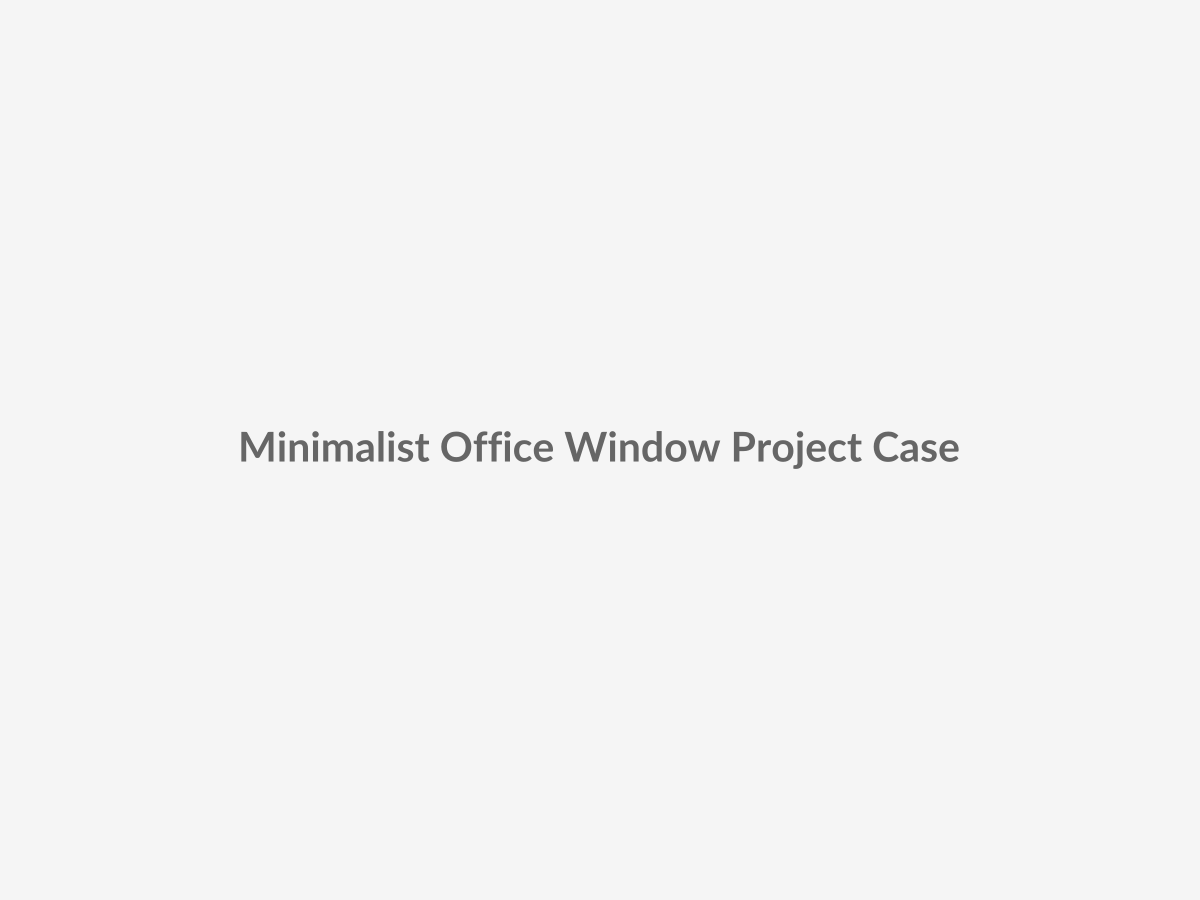 High-resolution architectural project photo placeholder showing concealed hinge tilt and turn windows integrated into a premium minimalist commercial office facade