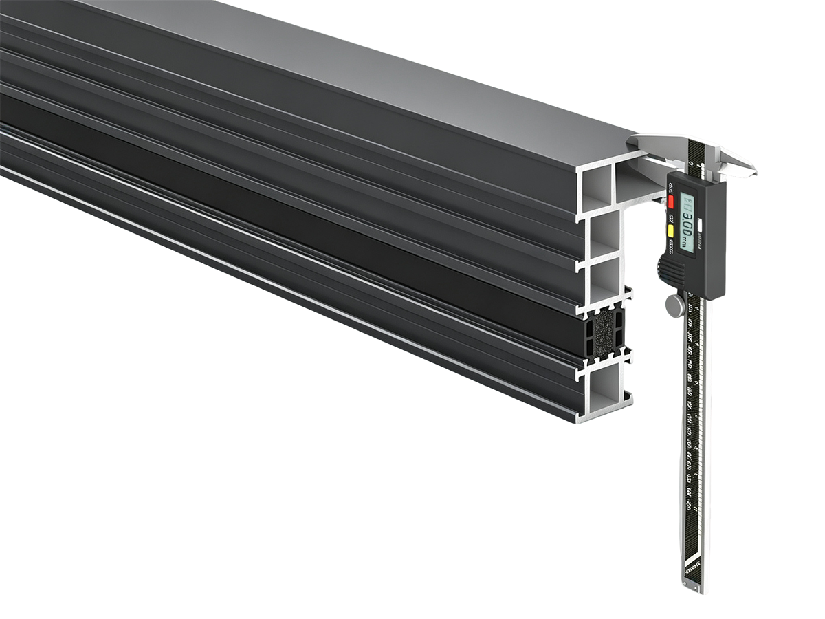 BC-130 3.0 mm industrial-grade heavy-duty 6063A-T5 aluminum profile