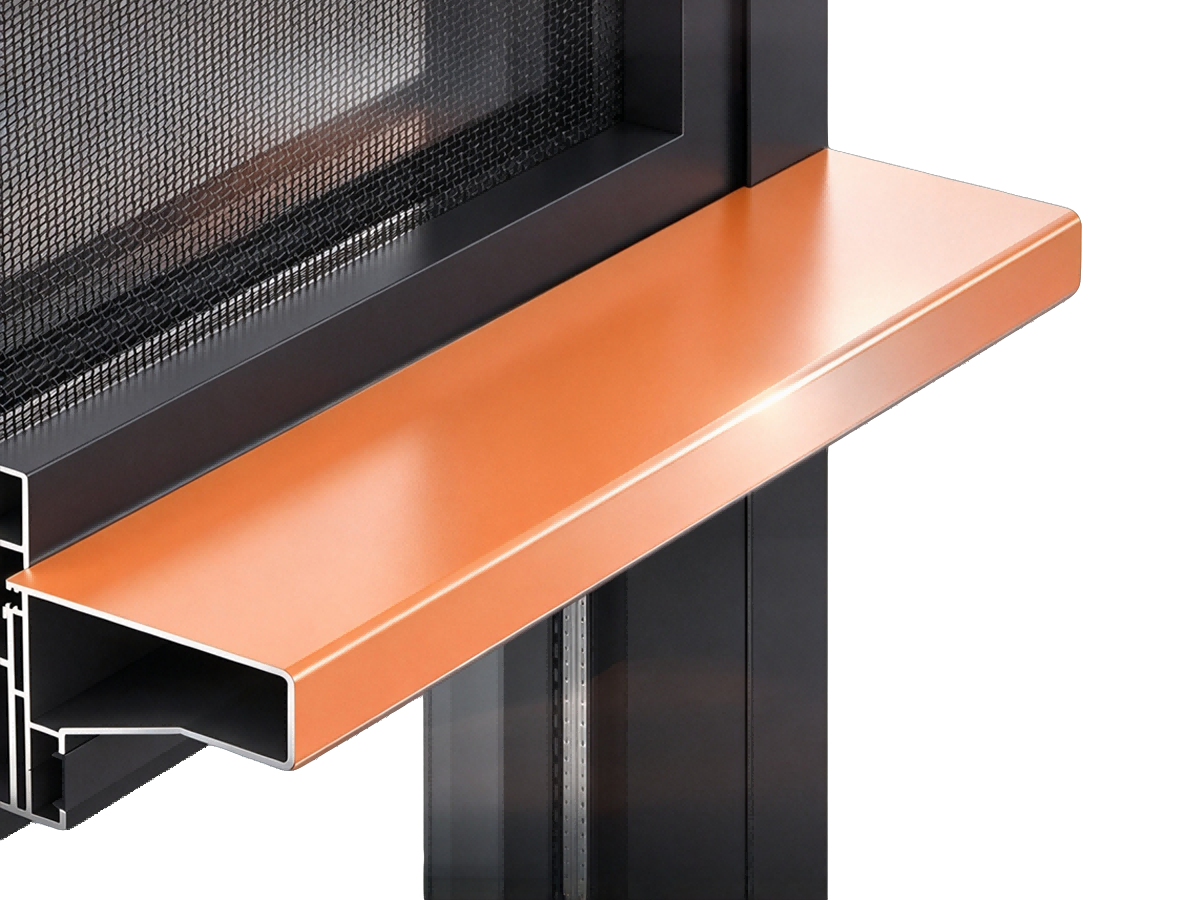 BC110 widened panoramic handrail and display ledge