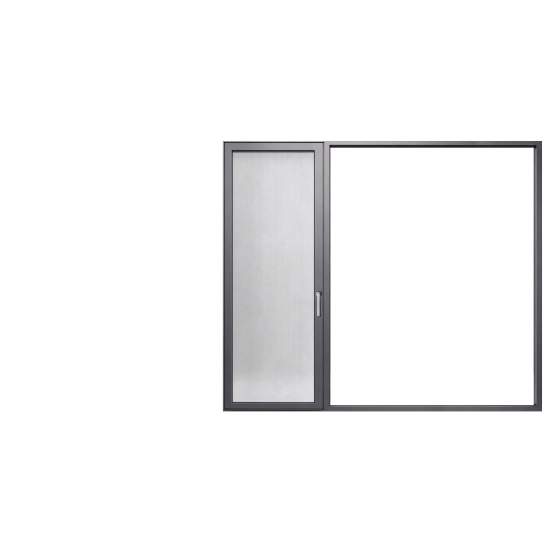 BC-W110 Thermal Break Aluminum Tilt & Turn Window with Integrated Insect Screen