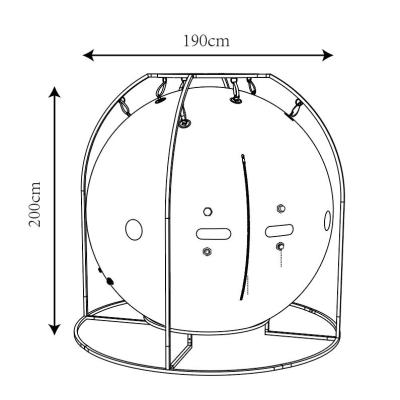 Custom Spherical Hyperbaric Chamber Planet 200 For Multi Person Use-OXY SPACES