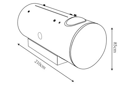 Custom Lying Type Hyperbaric Chamber L-850