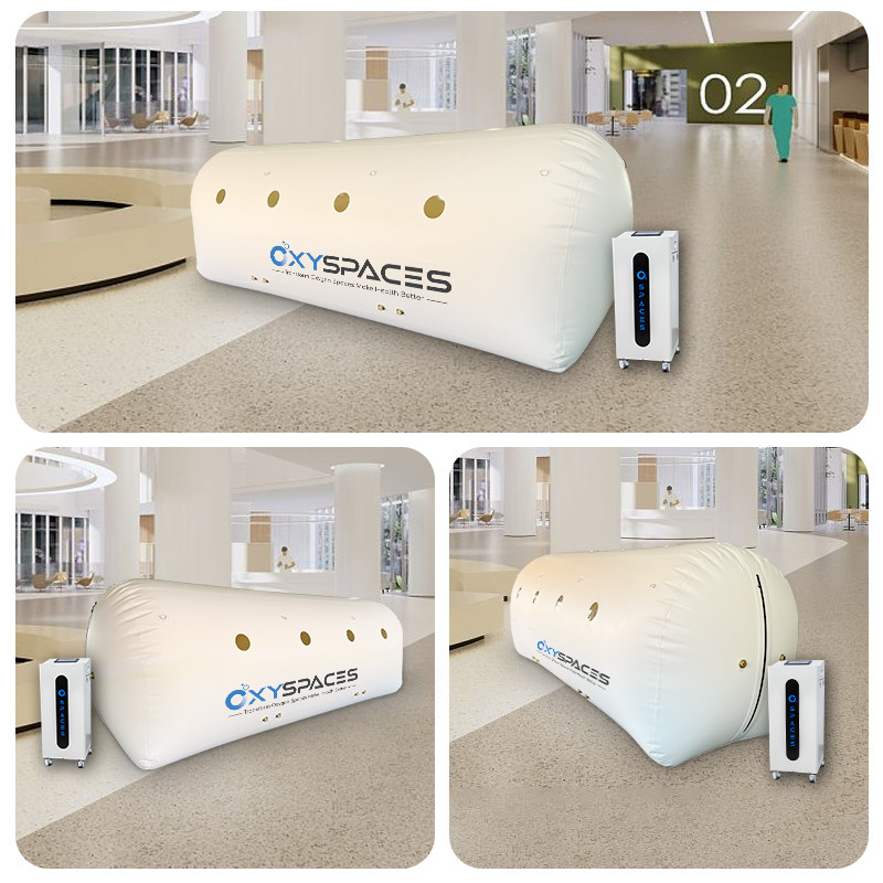 Arched hyperbaric oxygen chamber Front view