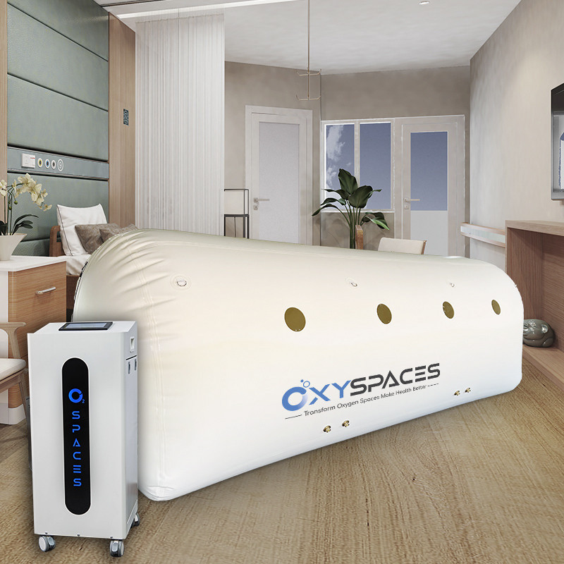 Arched hyperbaric oxygen chamber Side view