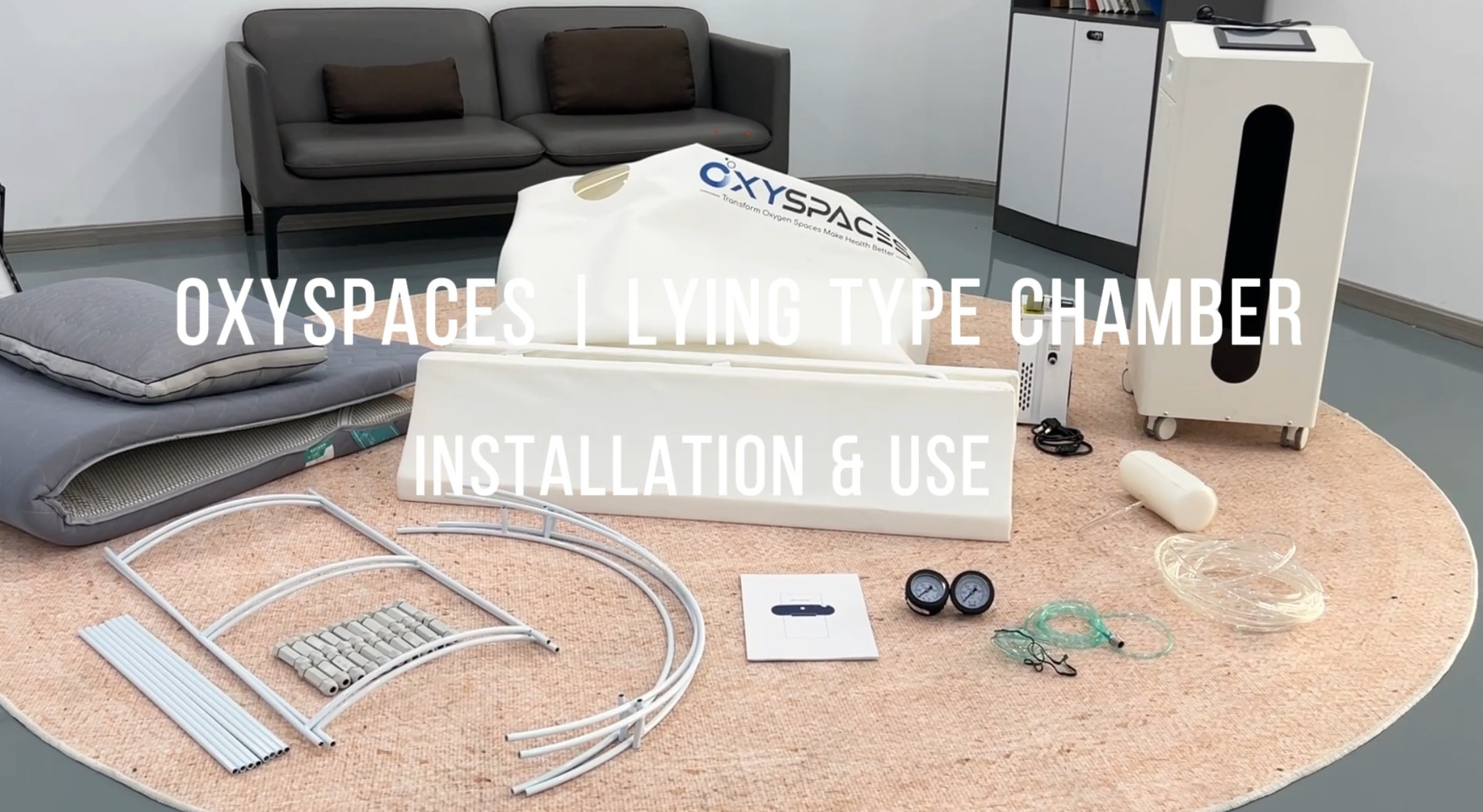 OXYSPACES Lying Type Hyperbaric Chamber Installation and usage tutorial