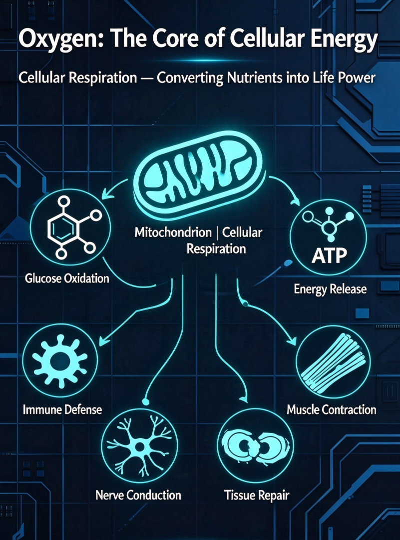 Oxygen: The Core Substance Sustaining Human Life Activities