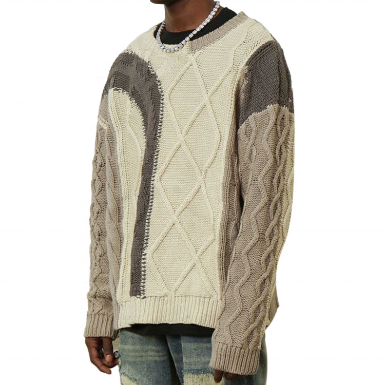 Custom Knitted Street Trend Sweater Men's Pullover Sweater